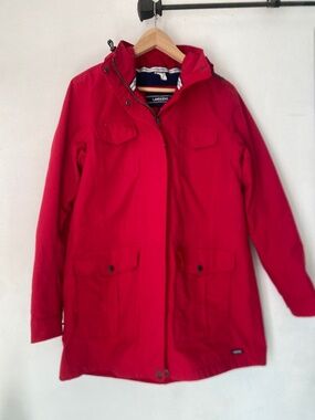 Lands' End M Waterproof Hooded Raincoat Jacket